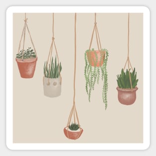 Hanging plants Sticker